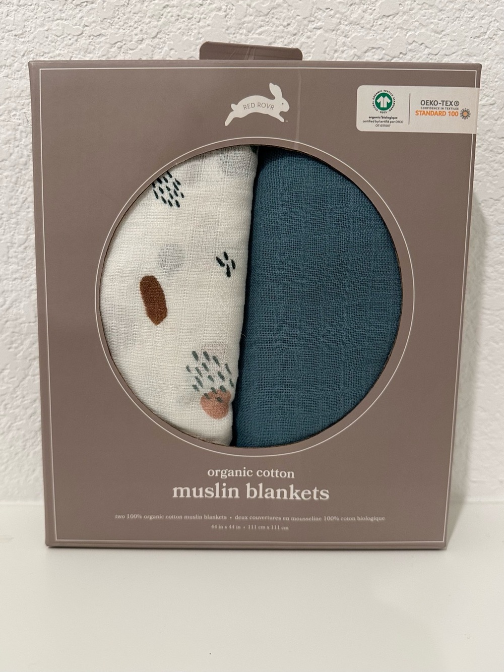 Red Rover Organic Cotton Muslin Blankets